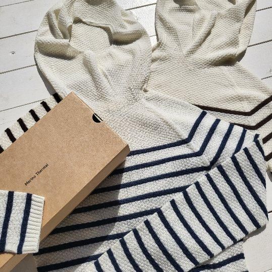 【9/29-10/7まで1000円OFF】”Merino Thermal Marine Border Parka 2023”