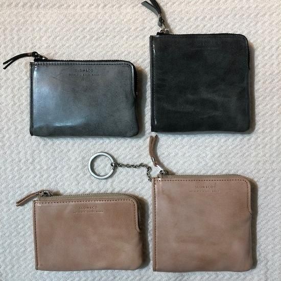 SLOW”White Wax Lzip Short Wallet ”- SECOURS / ONLINE SHOP