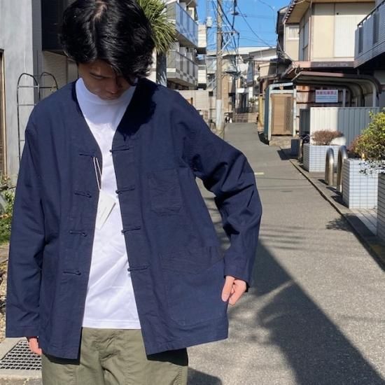 ジャケット・アウター POST O'ALLS Chinois DV Indigo Sheeting POST O'ALLS / POST Chinois DV *Indigo Sheeting