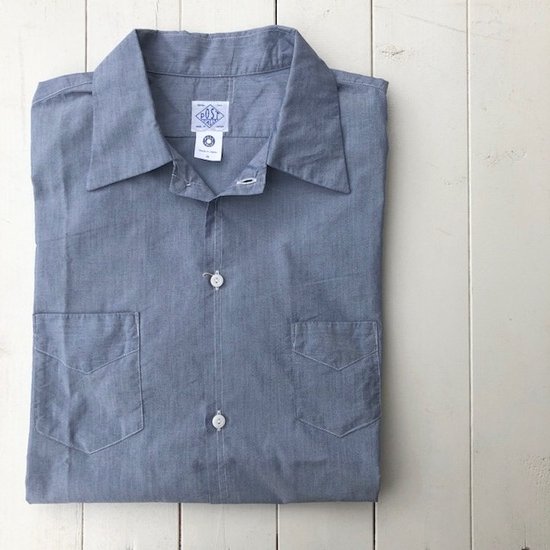 POST O’ALLS”NEUTRA 3 S/S”feather chambray