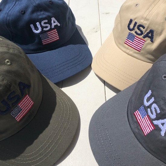 COMPETITION HEADWEAR”USA & Flag Embroidery Cap