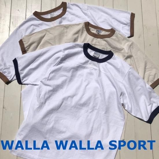 WALLA WALLA SPORT HALF SLEEVE RINGER FOOTBALL TEE