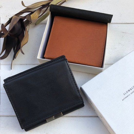 SLOW ”bono-clasp mini wallet”