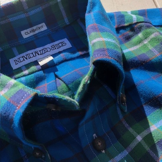 10OFFINDIVIDUALIZED SHIRTS LUMBERJACK FLANNELBLUE/CLASSIC