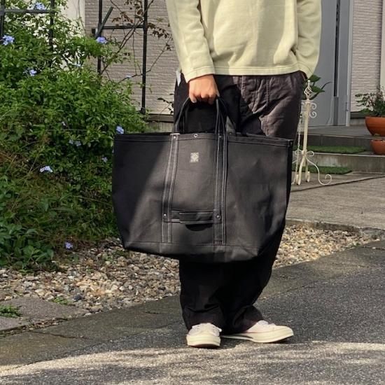 POST O'ALLS ポストオーバーオールズ Bell Tote バッグ Post O'Alls Bell Tote M Nylon Spider Web Indigo Canvas