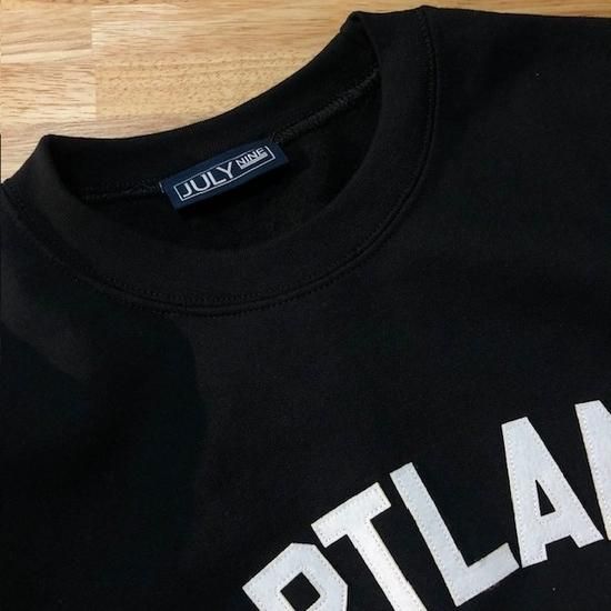 july nine スウェット　BLACK JULY NINE ”LETTERED SWEAT”- SECOURS / ONLINE SHOP