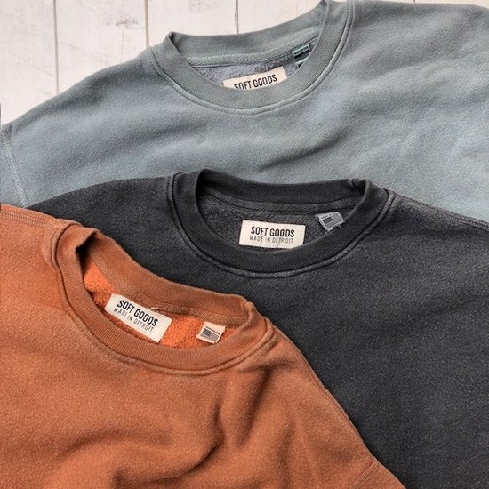 SOFT GOODS ”Crew-Neck SWEAT”<img class='new_mark_img2' src='https://img.shop-pro.jp/img/new/icons14.gif' style='border:none;display:inline;margin:0px;padding:0px;width:auto;' />