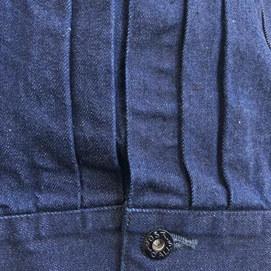 POST O'ALLS”Ranchero 2”12oz. selvedge denim indigo”- SECOURS POST O'ALLS”Ranchero 2”12oz. selvedge denim indigo”- SECOURS