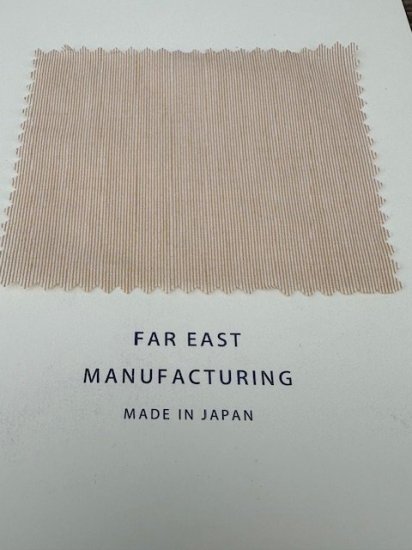 【ご予約者専用】FAR EAST MANUFACTURING”B.D SHIRTS”2024 cotton micro sucker SAND