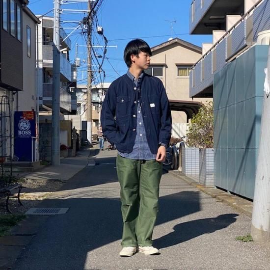 post overalls No.6 Shirt（2024SS） Post Overalls No. 6 Shirt S/S Blue Plaid Seersucker - Made
