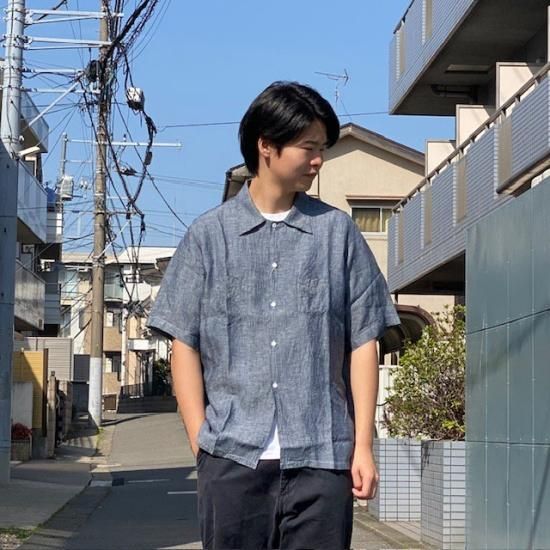 POST O'ALLS”NEUTRA 4 S/S”linen breeze chambray- SECOURS