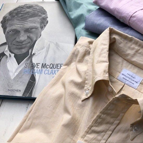 FAR EAST MANUFACTURINGB.D SHIRTS2024 cotton micro sucker SAND