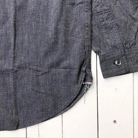 POST O'ALLS”No.1 Shirt Grey Covert Salt&Pepper”- SECOURS
