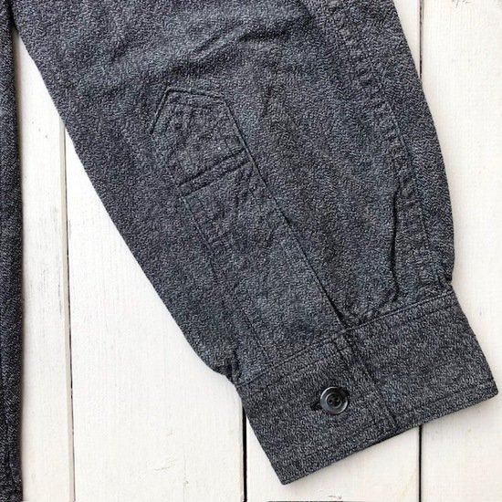 ポストオーバーオールズ No.1 shirt grey covert POST O'ALLS”No.1 Shirt Grey Covert Salt&Pepper”- SECOURS