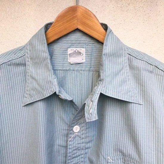 【美品】POST OʼALLS／No.1 Shirt（24FW） POST O'ALLS”No.1 Shirt MV : stripe shirting/Green- SECOURS