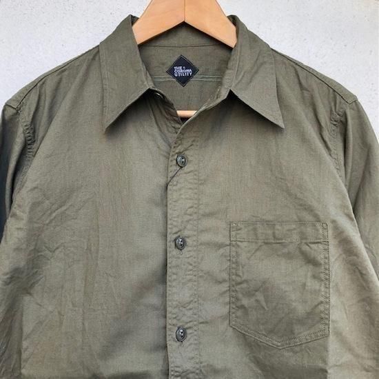 CORONA NAVY 1POCKET SHIRTɡSHEETING CLOTH