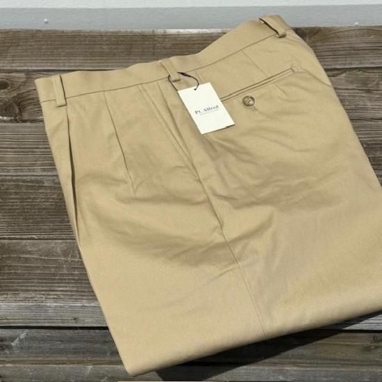 Pt.Alfred #55844 2Tuck Trousers/VENTILE BEIGE