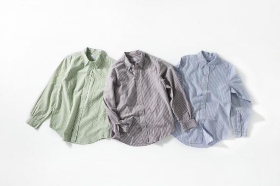 【ご予約専用9月15日まで】FAR EAST MANUFACTURING”B.D SHIRTS”#019 C/L Sucker Stripe