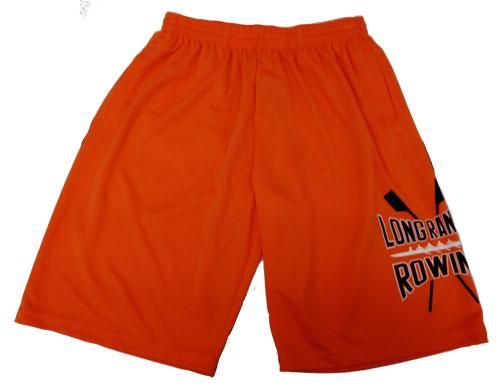 オレンジ ハーフパンツ ダメージあり パンツ ドライメッシュハーフパンツ オレンジ - ロングレンジ