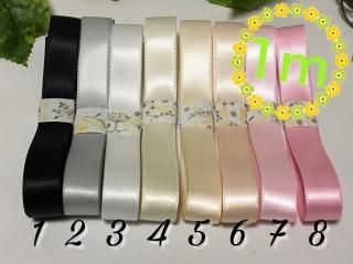 定番】サテンリボン両面（無地） - りぼんのお店 くらら
