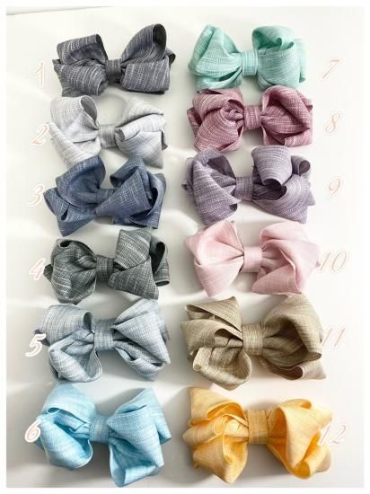 ファブリック】 40mm 1m Mottle patternリボン 12色 - りぼんのお店 くらら