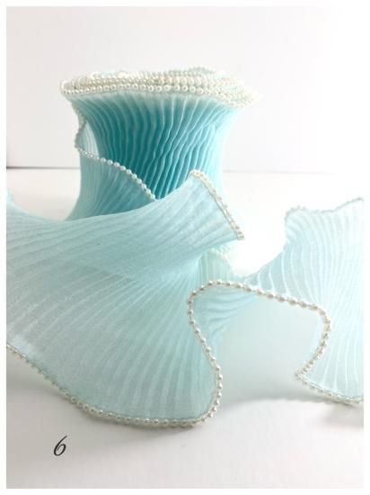 プリーツ】 サイドパールプリーツ幅広リボン11cm幅 10cm NO1