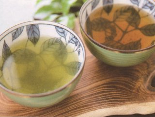吉笑茶セット（上煎茶・上ほうじ茶、風呂敷付）【日本緑茶株式会社】