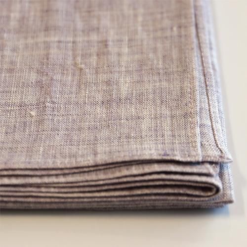 リネンハンカチ（紫）【近江上布伝統産業会館】 - 滋賀の名品