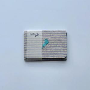 びわ湖刺繍名刺入れ(空色)【近江上布伝統産業会館】