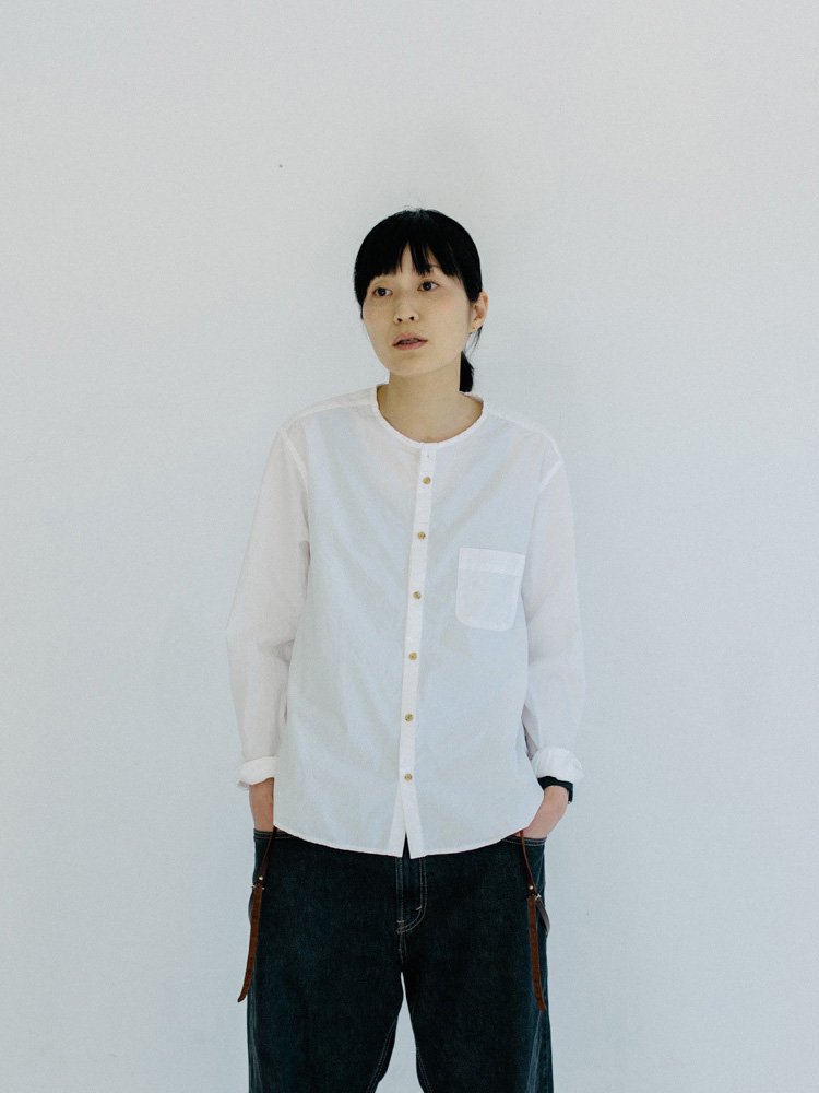 80/1 Nerd shirts<br />stand collar<br />/2color<br />/No.2504