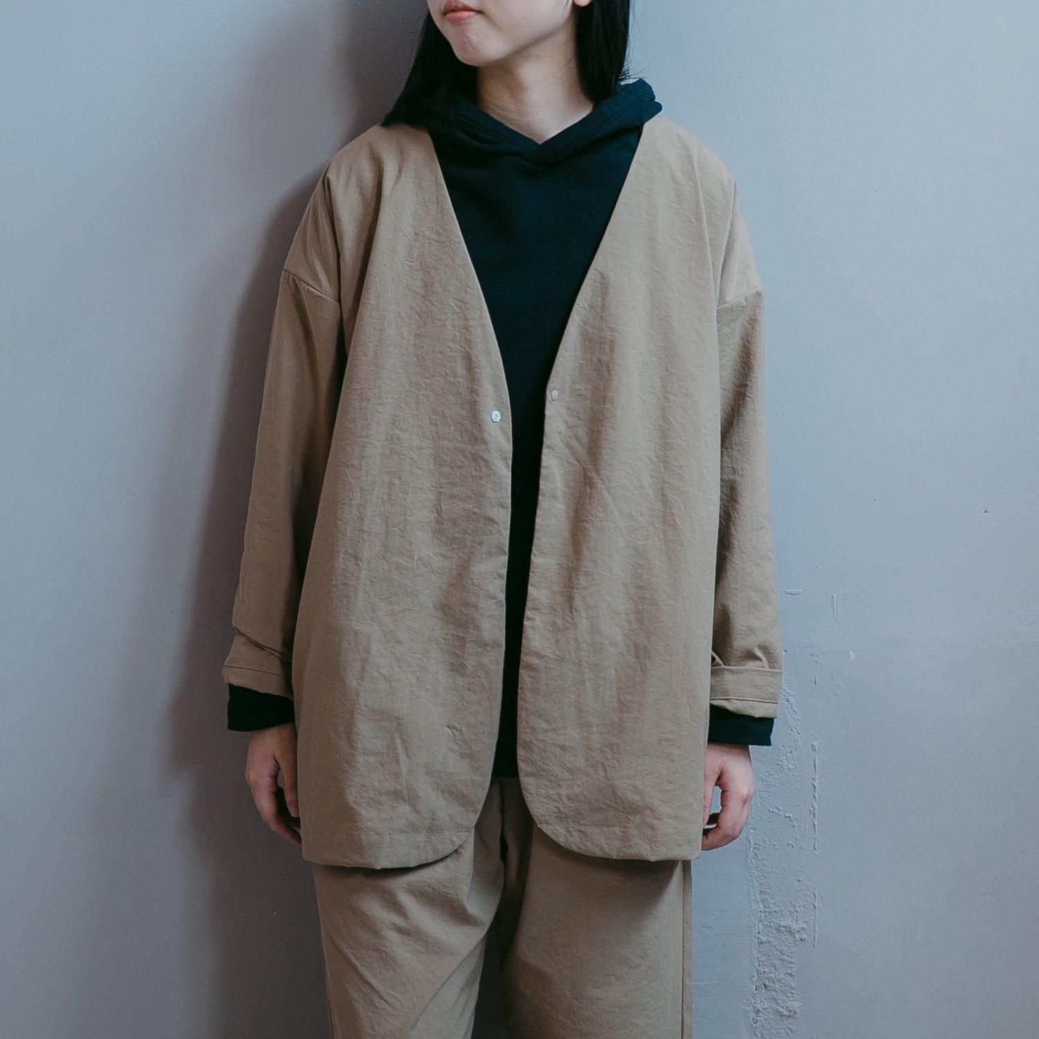 Nylon round cardigan/3color/No.2424 - MUYA SHOP Nylon round cardigan/3color/No.2424 - MUYA SHOP