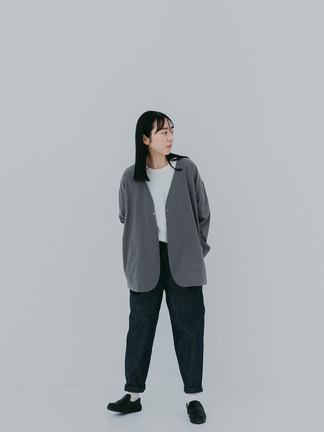 <img class='new_mark_img1' src='https://img.shop-pro.jp/img/new/icons52.gif' style='border:none;display:inline;margin:0px;padding:0px;width:auto;' />Nylon round cardigan<br />/4color<br />/No.2424