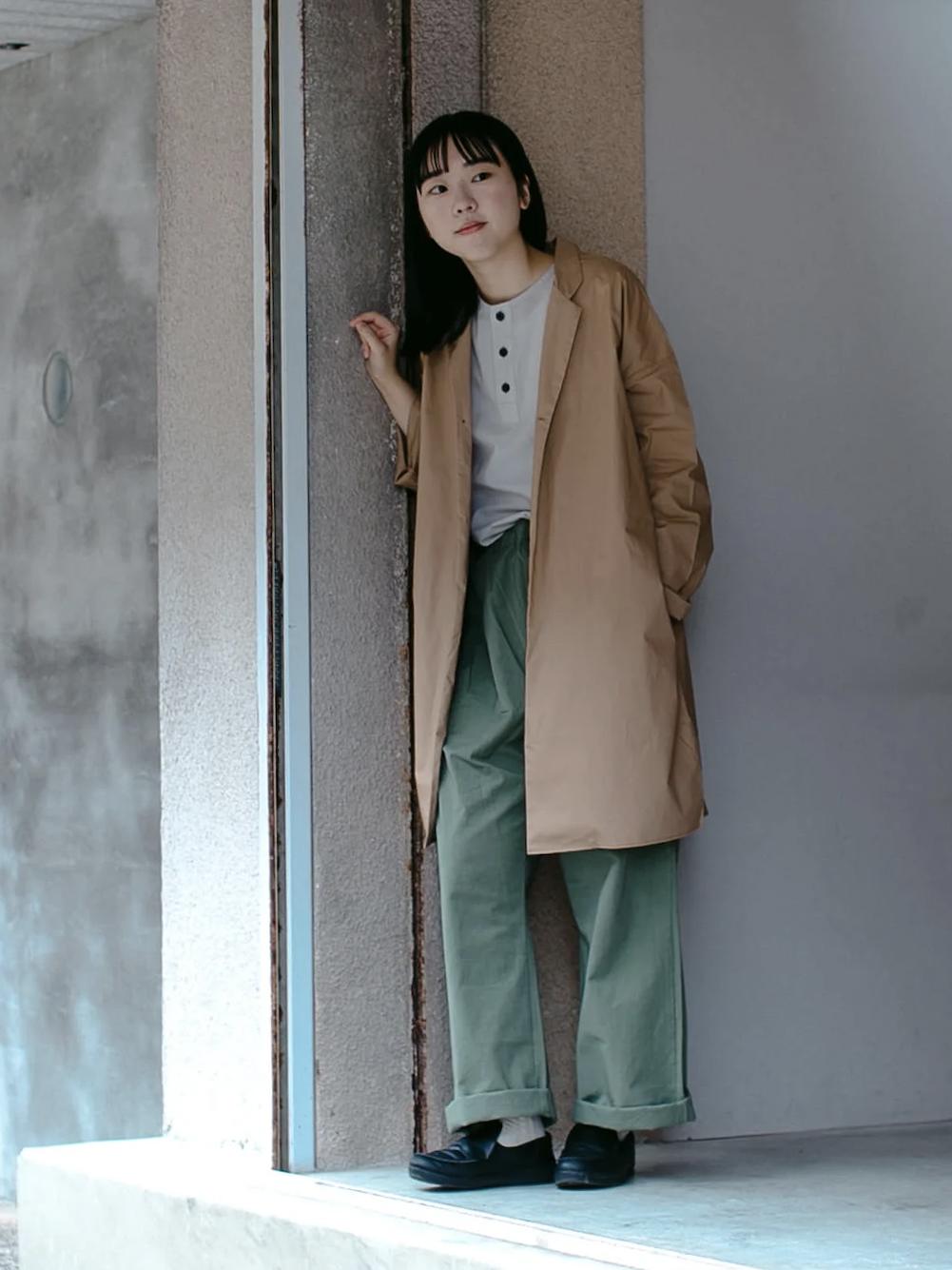 Livery coat tailored collar<br />/limited 2color<br />/No.2109/KI