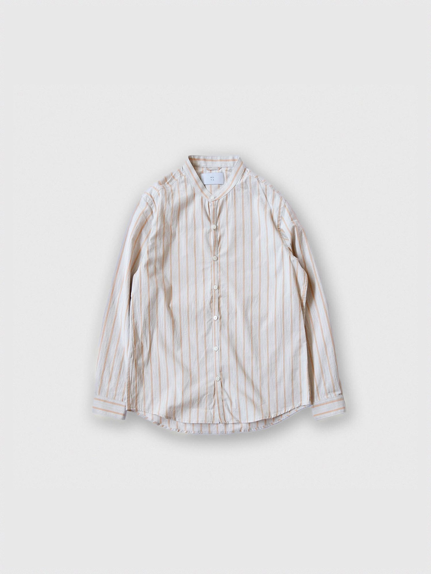 Atelier shirts relax stand collar<br />/BeigeOrange<br />/No.2501