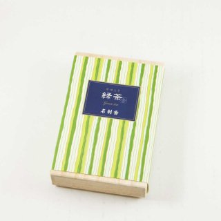 日本香堂　かゆらぎ　緑茶　名刺香　桐箱6入