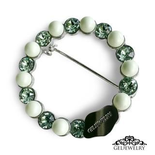 Brooch A Powder Green