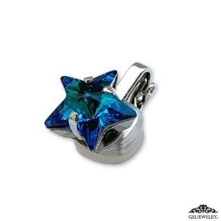 Mask Clip Star Bermuda Blue & Silver
