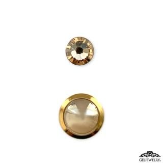 Mask Magnet Gold Pearl