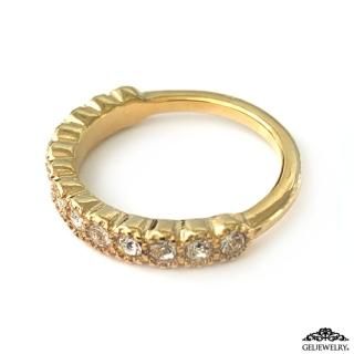 <img class='new_mark_img1' src='https://img.shop-pro.jp/img/new/icons8.gif' style='border:none;display:inline;margin:0px;padding:0px;width:auto;' />Half Eternity Ring A Crystal & Gold