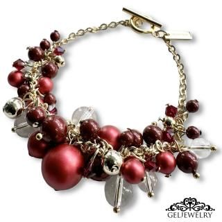 <img class='new_mark_img1' src='https://img.shop-pro.jp/img/new/icons14.gif' style='border:none;display:inline;margin:0px;padding:0px;width:auto;' />Bubble Bracelet Pearl Red