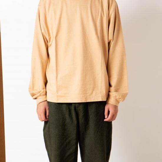unfil (アンフィル)「Cotton Flannel Jersey Long Sleeve Mock Tee