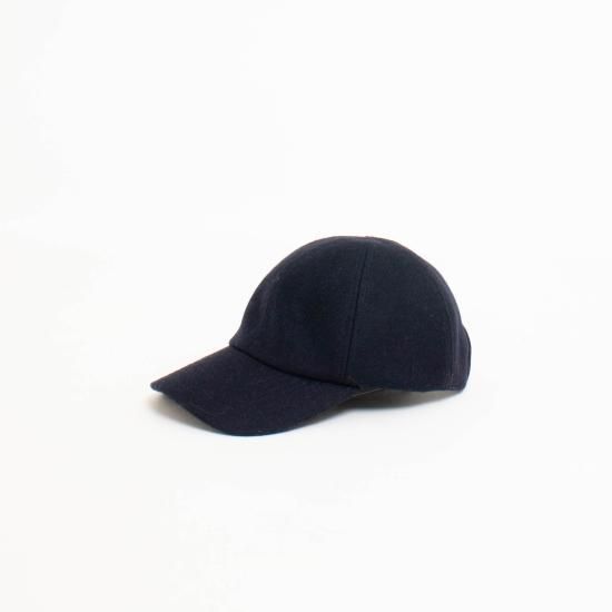 MATURE HA._MIL（マチュア―ハ ミル）「メルトン素材 Trainer Cap