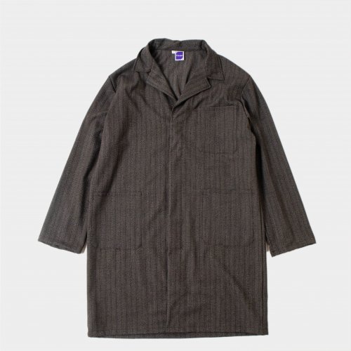 MASSAUA / Herringbone Stripe Coat 「Gray」