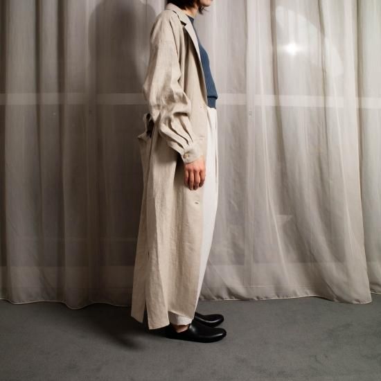 comm.arch. コム・アーチ「Linen Long Shirt Coat」－ WEEKENDER