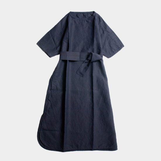 大麻ワンピース 高密度(草木染め) 藍×胡桃 / MITTAN通販