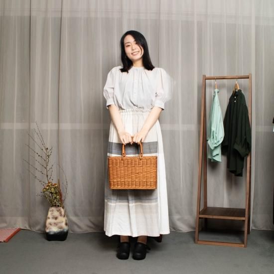 松野屋 マツノヤ 「藤2本手スクエアバスケット」 - WEEKENDER 松野屋 マツノヤ 「藤2本手スクエアバスケット」 - WEEKENDER