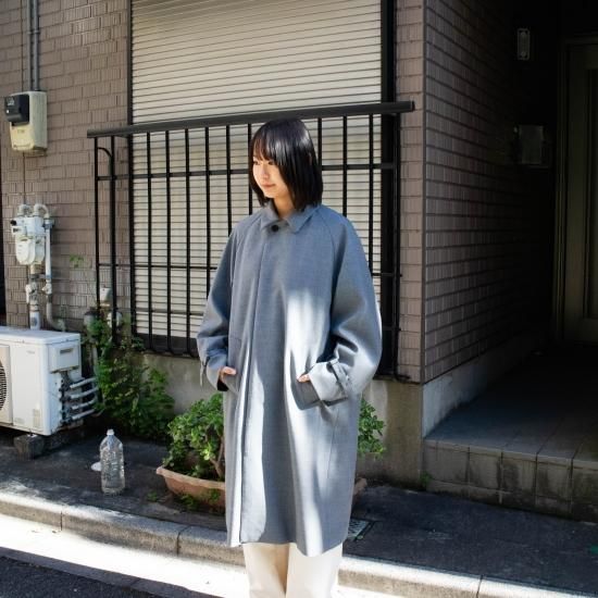 NO CONTROL AIR 2024AW 梳毛ウールステンカラーコートNavy NO CONTROL AIR 2024AW 梳毛ウールステンカラーコートNavy - メルカリ