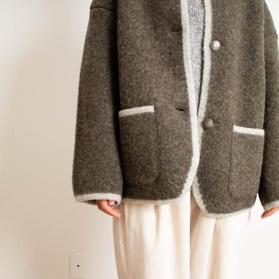 STAPF シュタップ 「ROUNDNECK OVERSIZE TYROLEAN JACKET STAPF シュタップ 「ROUNDNECK OVERSIZE TYROLEAN JACKET