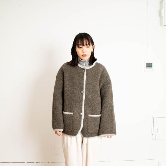 STAPF シュタップ 「ROUNDNECK OVERSIZE TYROLEAN JACKET STAPF シュタップ 「ROUNDNECK OVERSIZE TYROLEAN JACKET