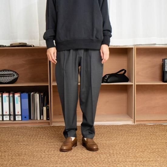 YOKO SAKAMOTO ヨーコサカモト 「SUIT TAPERED TROUSERS」- WEEKENDER SHOP